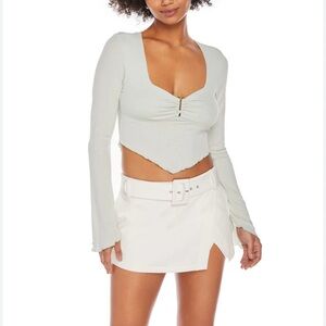 NWT Steele Dusty Mint Harley Asymmetrical Top